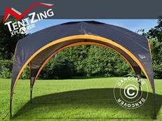 Campingzelt TentZing 3,5x3,5m, orange/dunkelgrau	